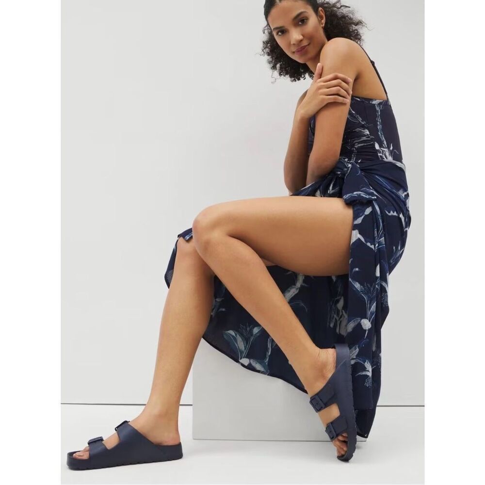 Soma Swim Sandals Navy Blue 8 NWT Summer Beach Vacation Sand Ocean Pool - Picture 4 of 9